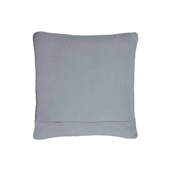 Benzara 20 x 20 Cotton Accent Pillow with Textured Details, Set of 4, Gray