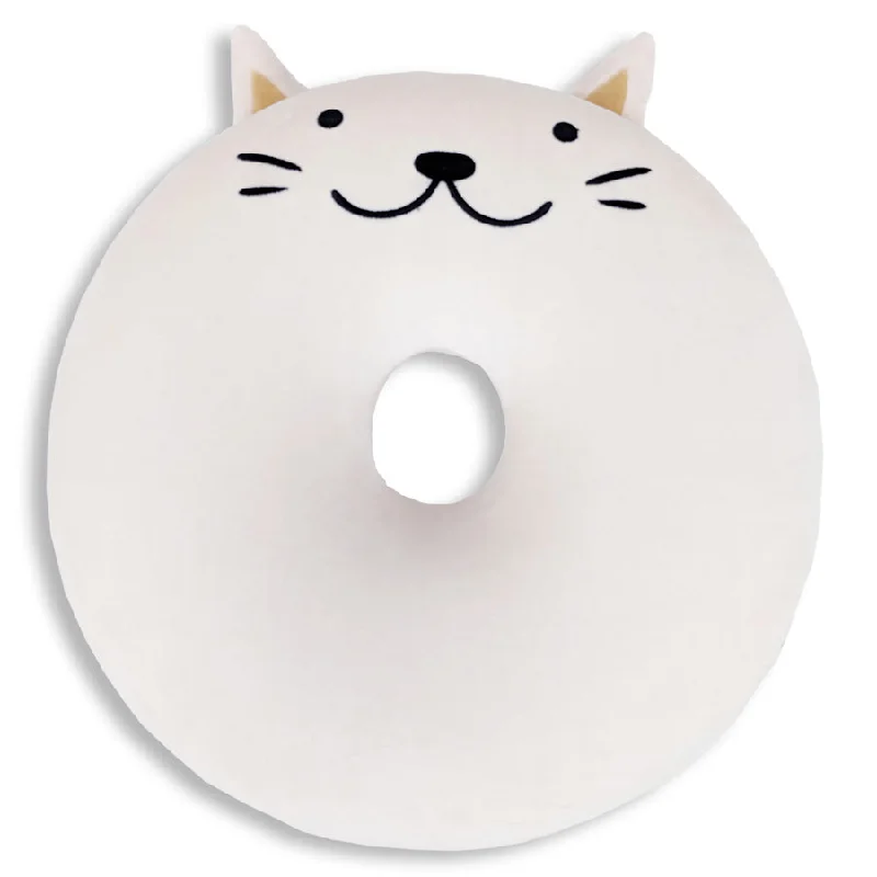 Memory Foam Donut Cat Themed Pillow | Crunches The Cat