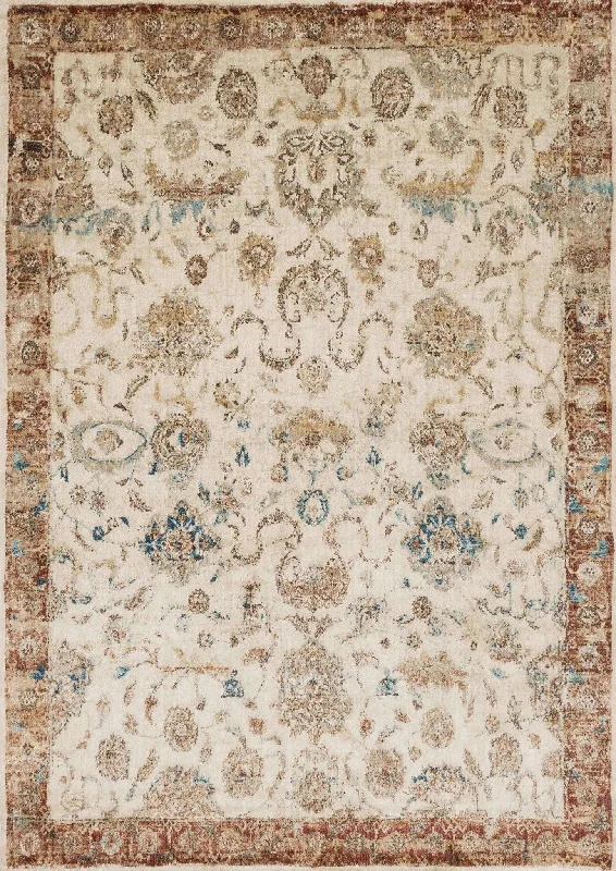 Anastasia AF-04 Antique Ivory/Rust Rug