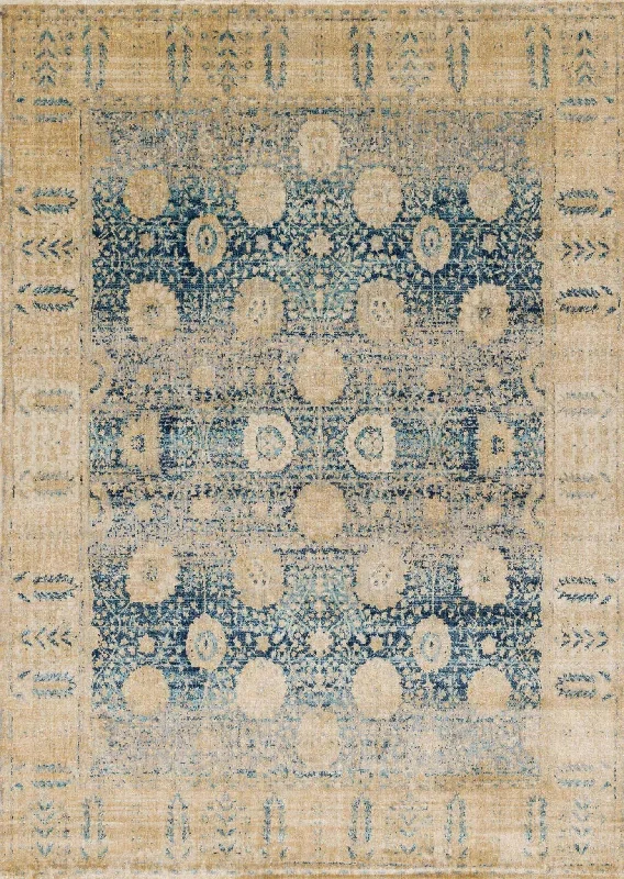 Anastasia AF-09 Blue/Gold Rug