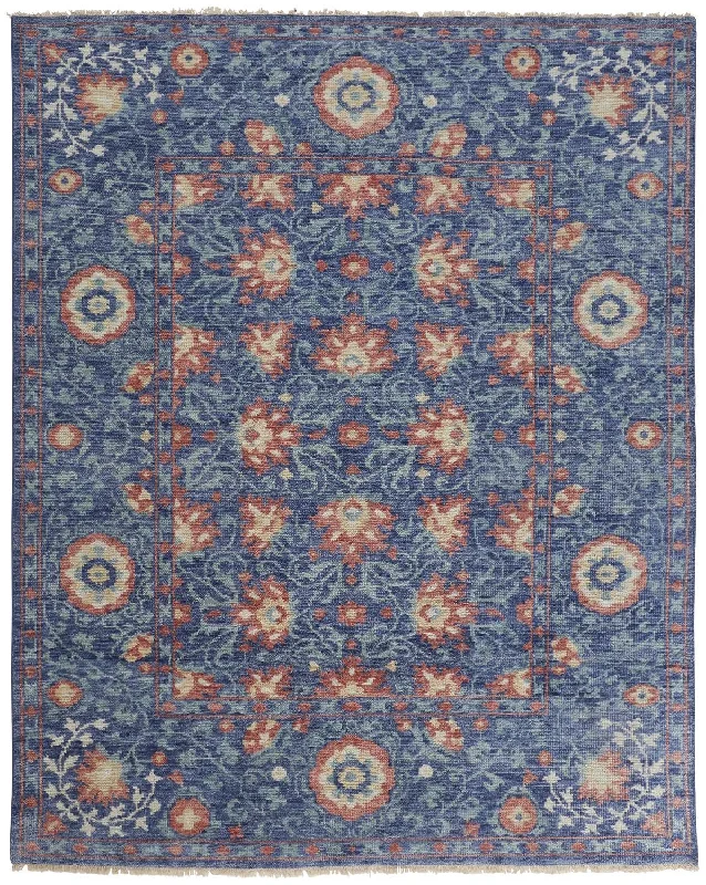 Beall BEA6713F Blue/Red Rug