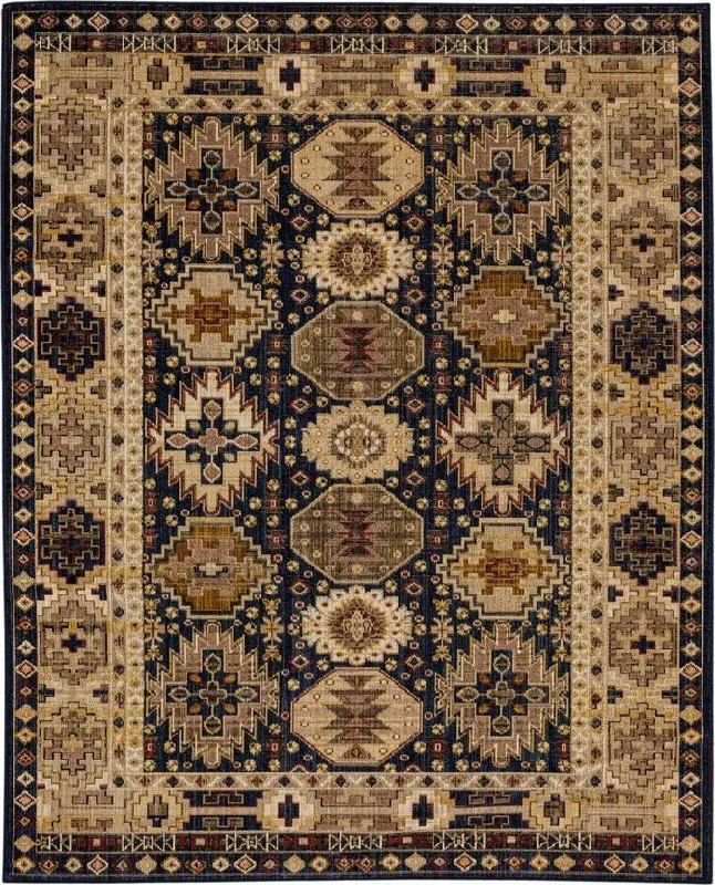 Bedouin 92594 50162 Armada Navy Rug