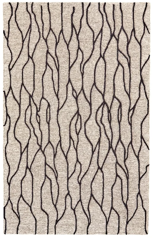 Enzo 7428734F Black/Taupe Rug