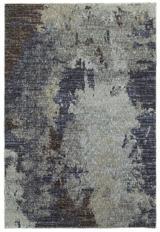 Evolution 8049B Navy/ Blue Rug