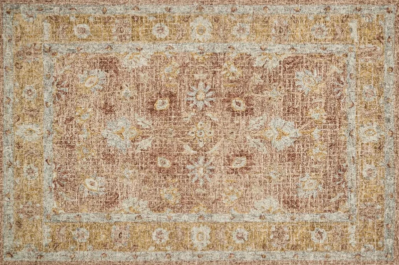 Julian JI-04 Terracotta / Gold Rug