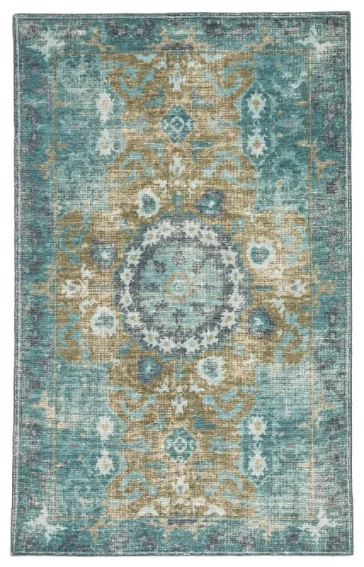 Kai KAI05 Modify Teal /Olive Rug