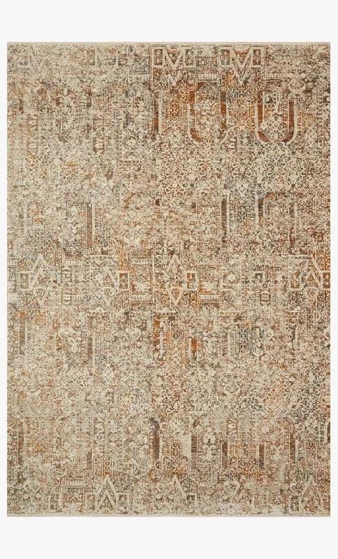 Lourdes LOU-05 Ivory/Orange Rug