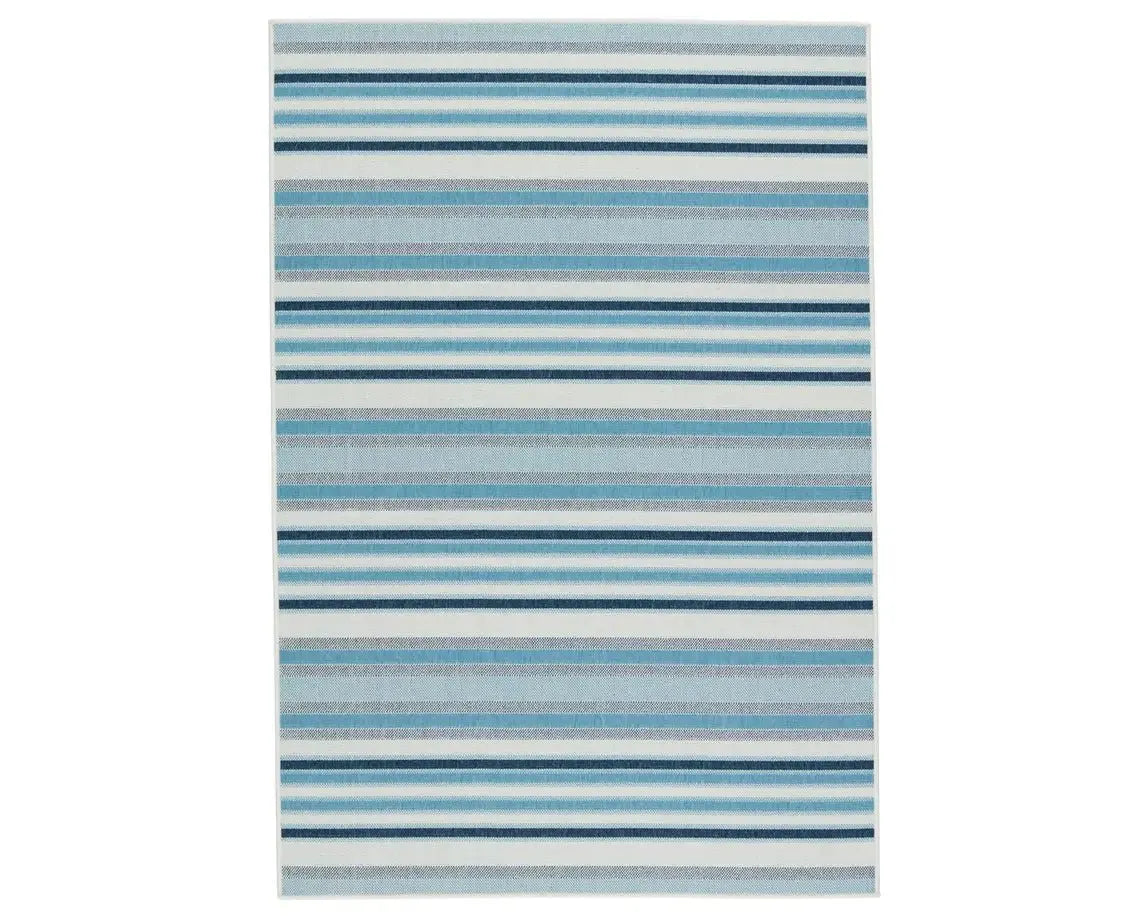 Mahaba MAH08 Blue/Cream Rug