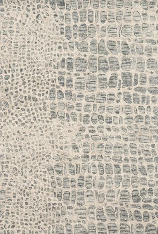 Masai MAS-03 Silver Grey/Ivory Rug