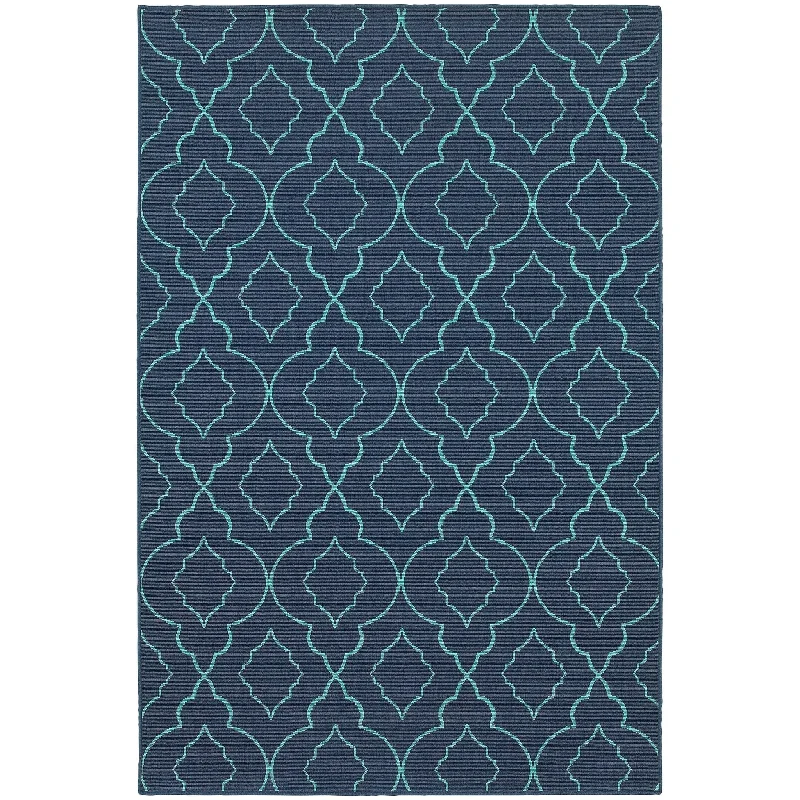 Meridian 7541B Navy/ Blue Rug