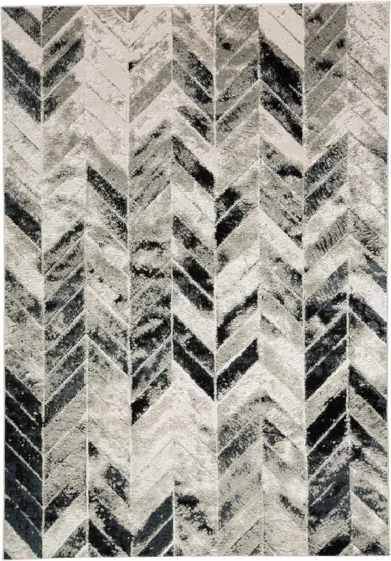 Micah 6943048F Black/Grey Rug