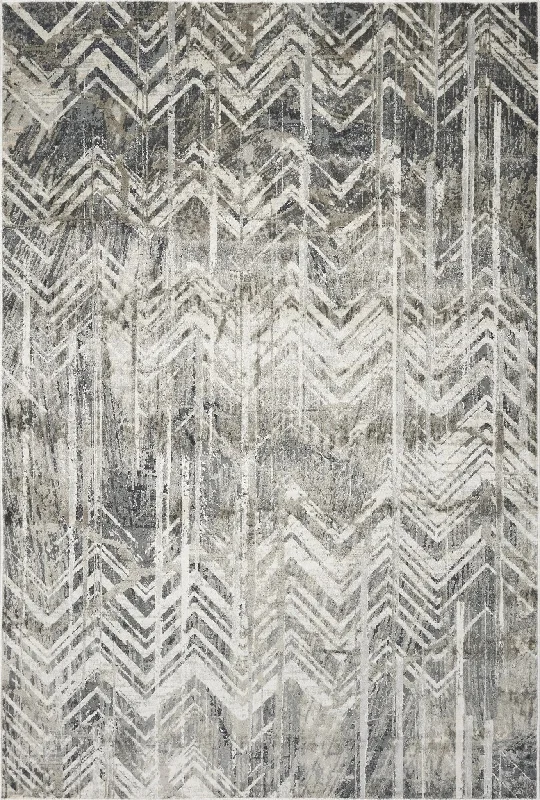 Montreal 4758 Grey Chevron Area Rug