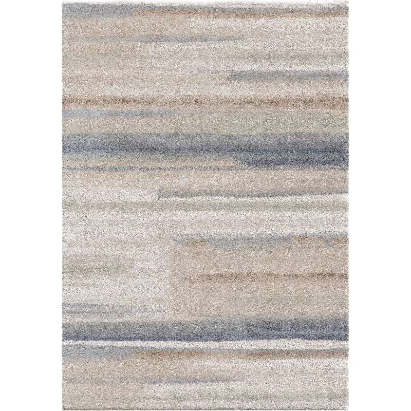 Mystical 7017 Modern Motion Muted Blue Rug