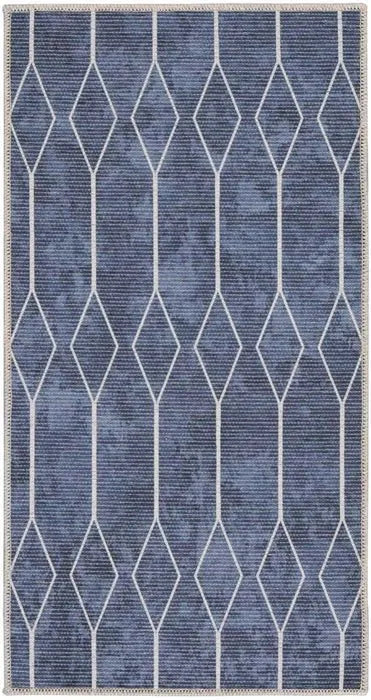 Nicole Curtis Machine Washable Series 1 SR107 Navy Rug