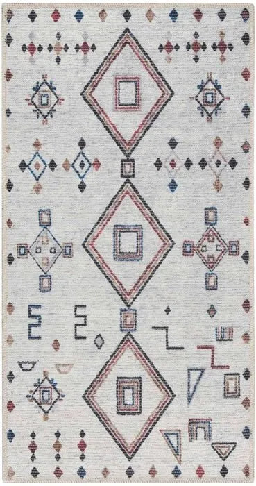 Nicole Curtis Machine Washable Series 1 SR108 Ivory/Multi Rug