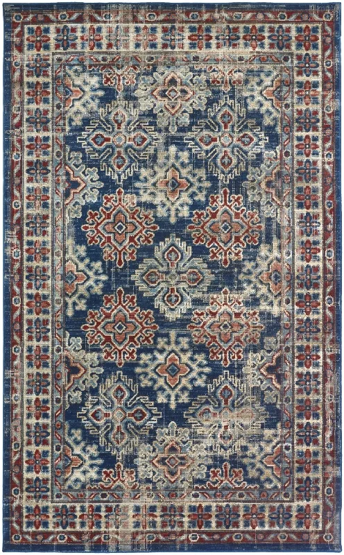 Nolan NOL39CAF Blue/Red Rug