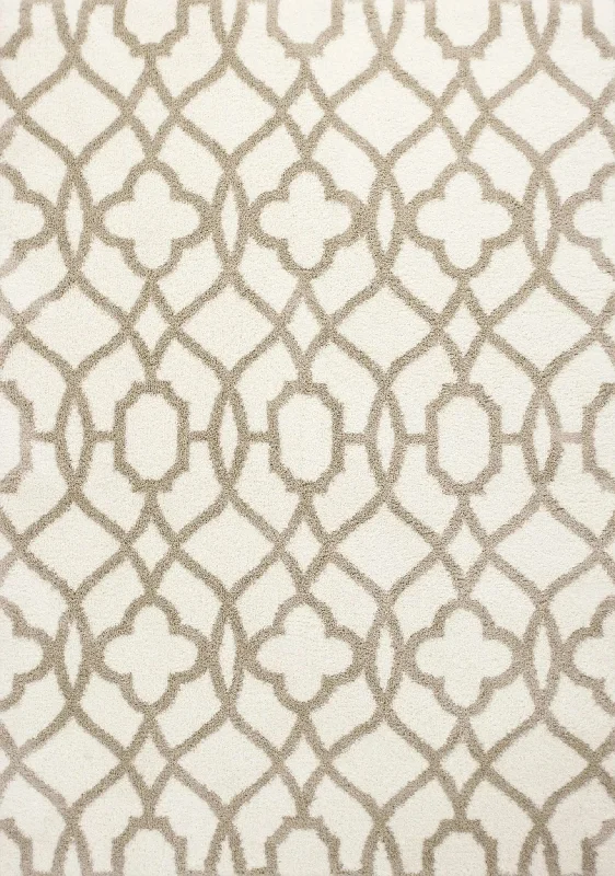 Oasis 1652 Ivory/Beige Ironwork Area Rug