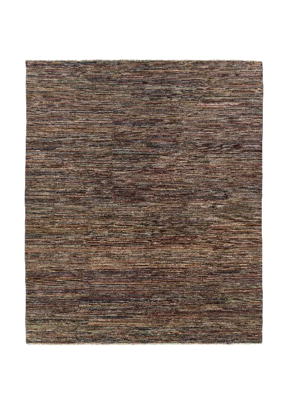 Oriental Rug Pakistani Handmade Area Modern 7'10"x9'7" (8x10) Multi-color Stripes Design #35645