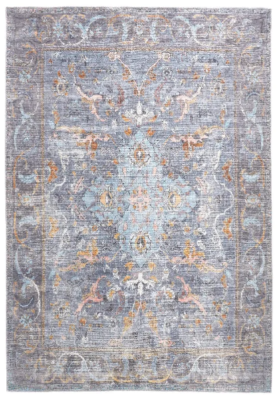 Percy PRC39AFF Blue/Grey Rug