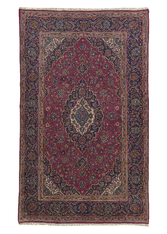 Persian Rug Ardakan Handmade Area Traditional 6'5"x10'6" (6x11) Red Blue Toranj Mehrab Design #19492