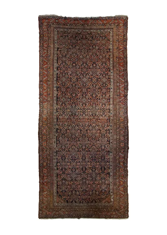 Persian Rug Malayer Handmade Runner Tribal Antique 5'11"x13'8" (6x14) Blue Red Herati Design #A29544