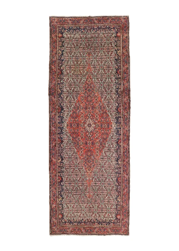 Persian Rug Sanandaj Handmade Area Runner Antique Traditional 7'2"x19'8" (7x20) Red Herati Design #A34746