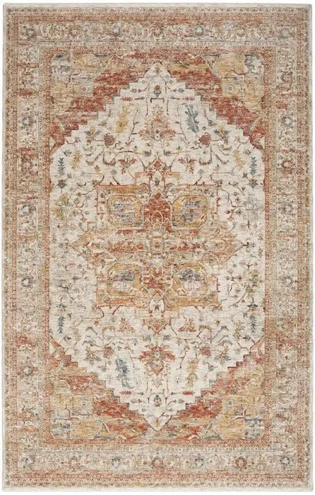 Sahar SHR06 Ivory/Rust Rug