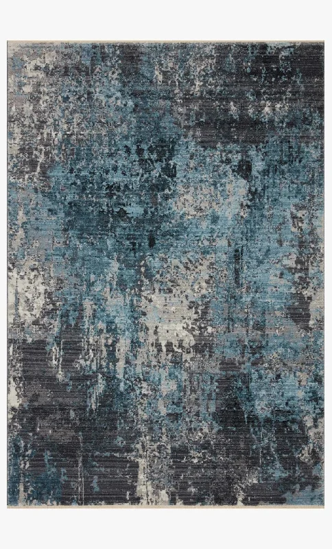 Samra Sam-06 Charcoal/Sky Rug