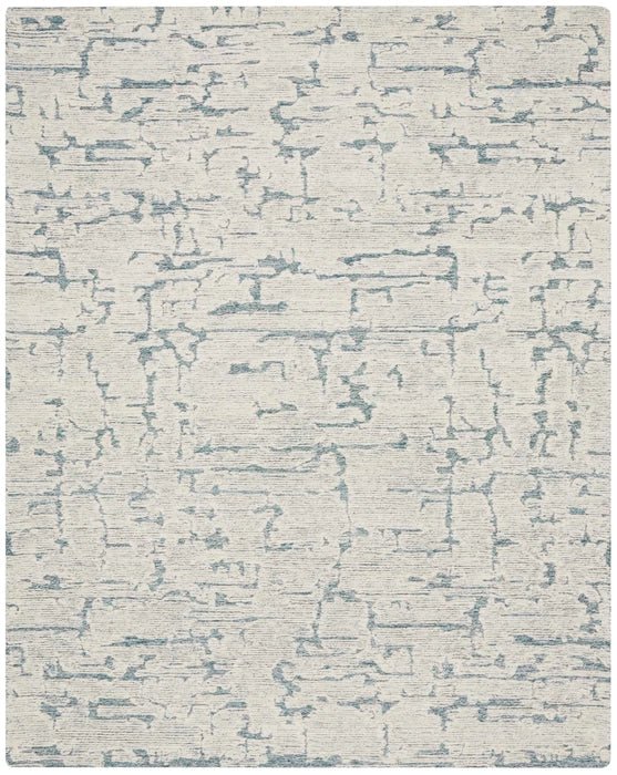 Sculptural SCL01 Teal Rug