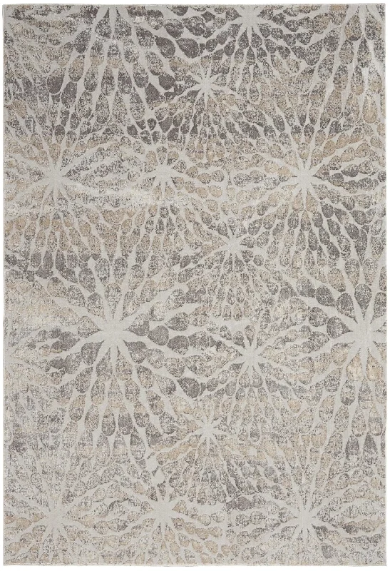 Silky Textures SLY07 Ivory/Beige Rug