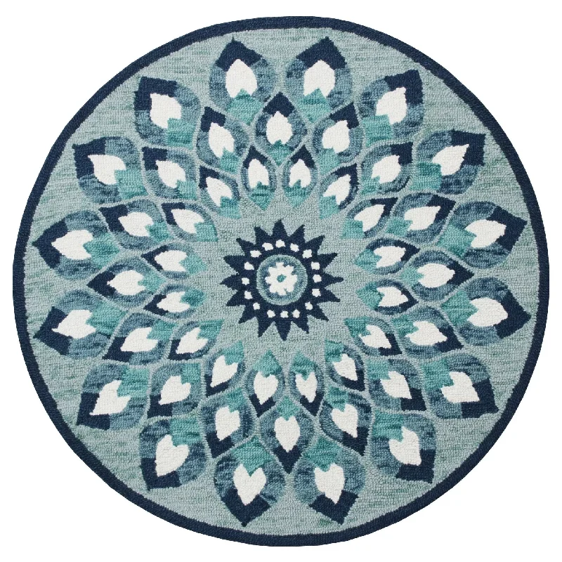 Sinuous 54151TBU Teal/Blue Rug