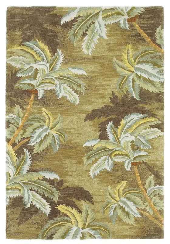 Sparta 3102 Palm Trees Moss Rug