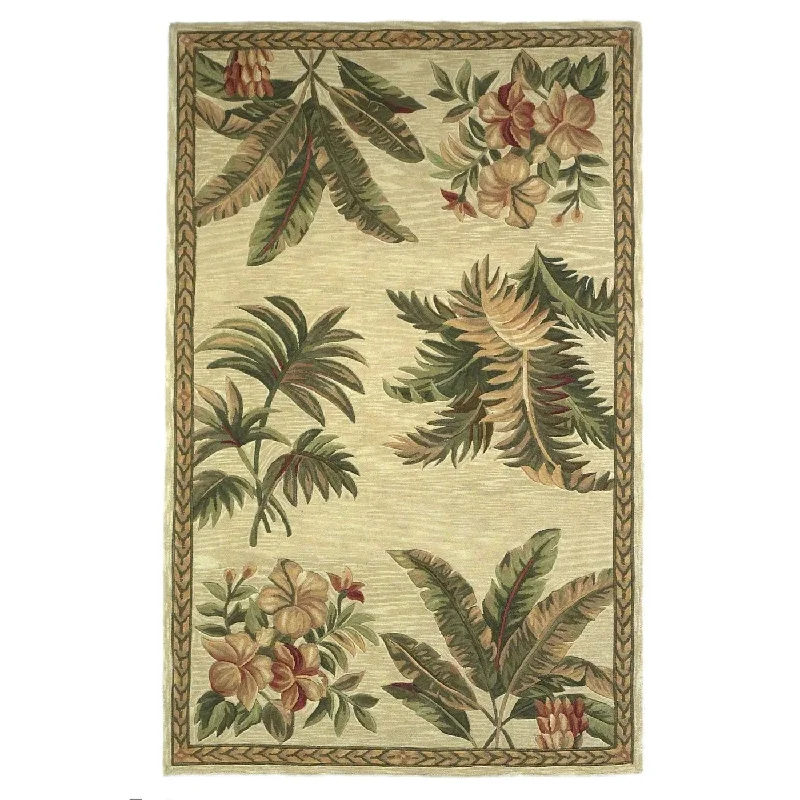 Sparta 3133 Tropical Oasis Ivory Rug