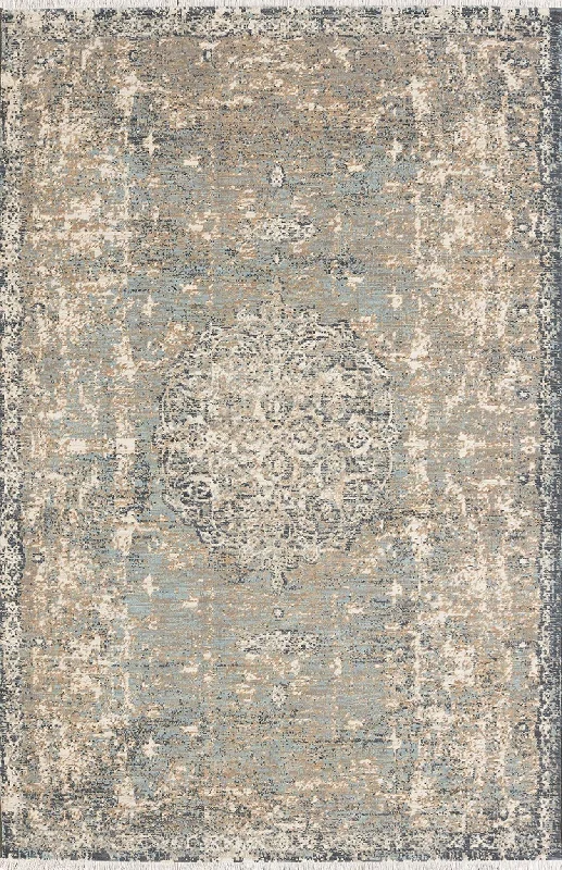 Titanium 39400 16014 Floret Seaglass By Patina Vie Rug