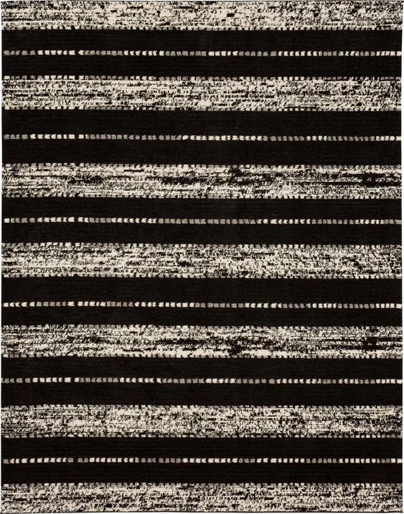 Traverse R1128 649 Lanes Charcoal Rug