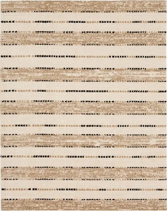 Traverse R1128 654 Lanes Tan Rug