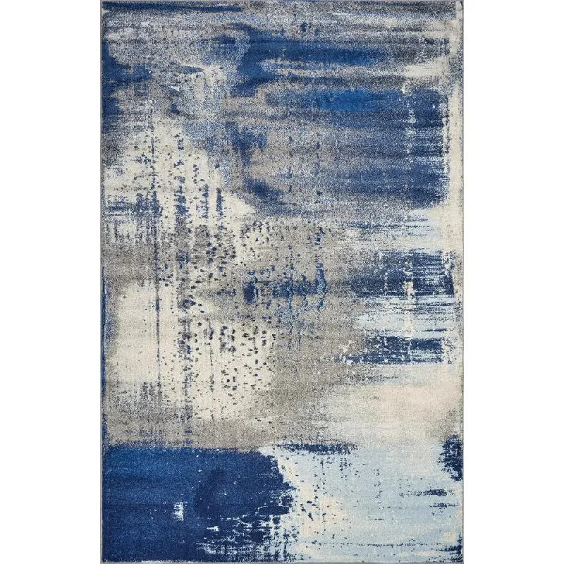 Watercolors 6230 Flow Ice Blue Rug