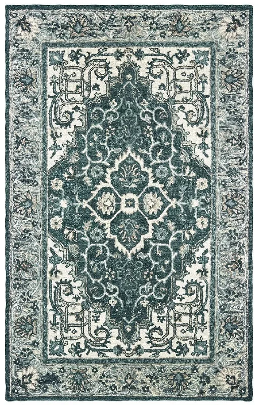 Zahra 75506 Grey/Blue Rug