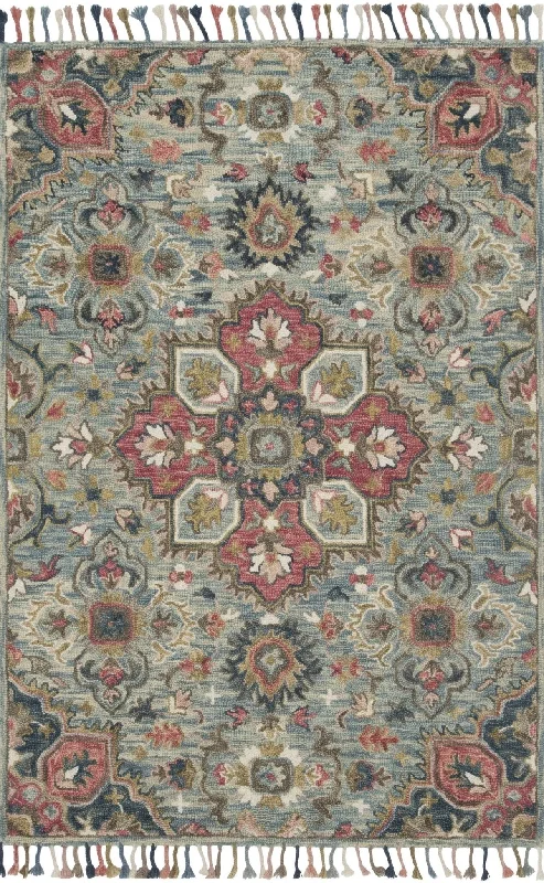 Zharah ZR 13 Light Blue/Multi Rug