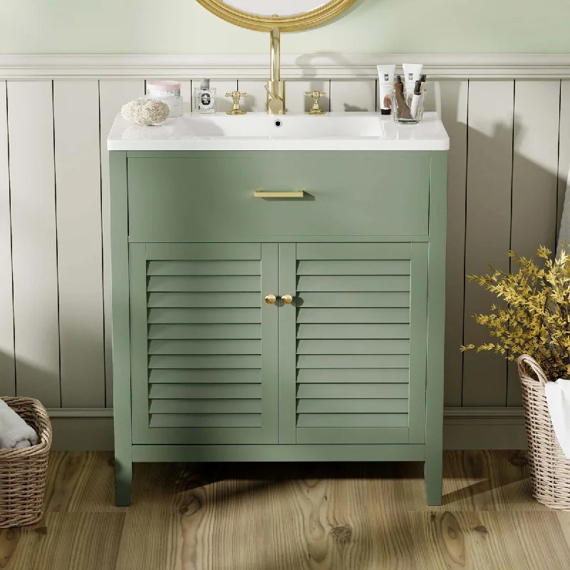 30-Inch Bathroom Vanity with Ceramic Sink