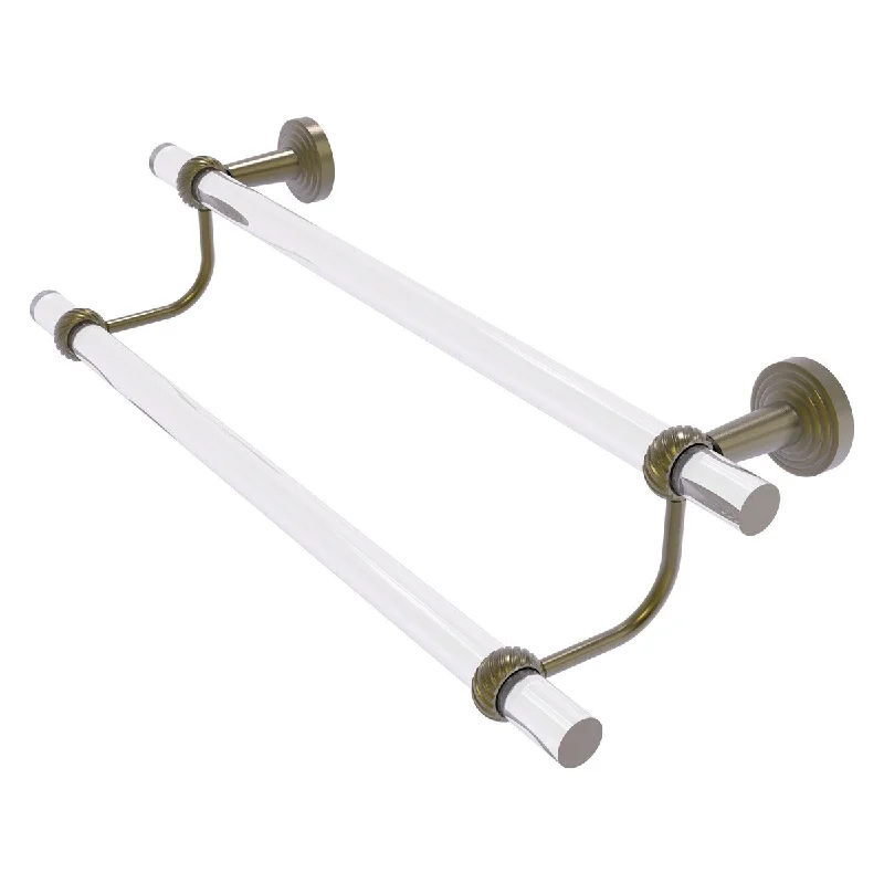 Allied Brass Pacific Beach Collection Double Towel Bar with Twisted Accents