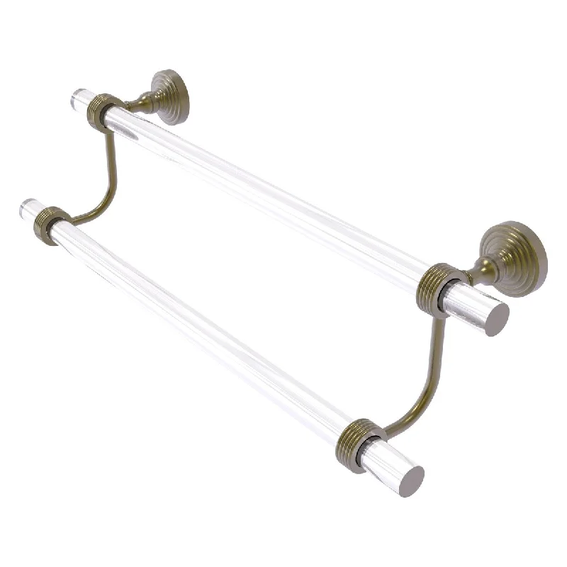 Allied Brass Pacific Grove Collection Double Towel Bar with Grooved Accents