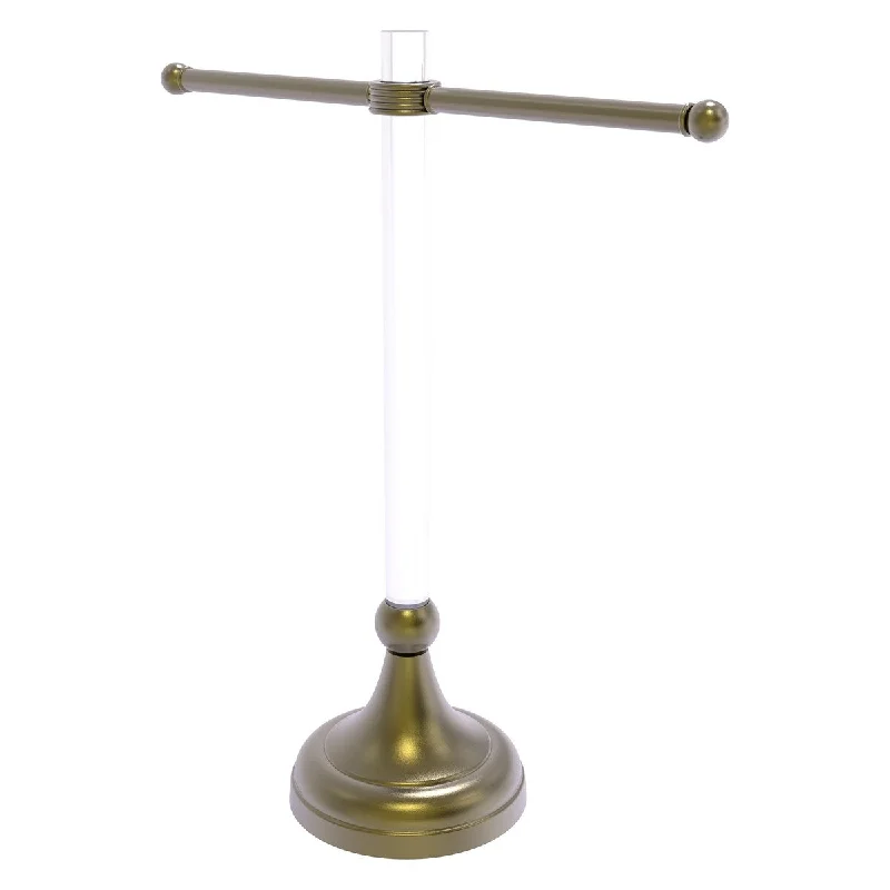 Allied Brass Pacific Grove Collection Free Standing Guest Towel Stand with Grooved Accents