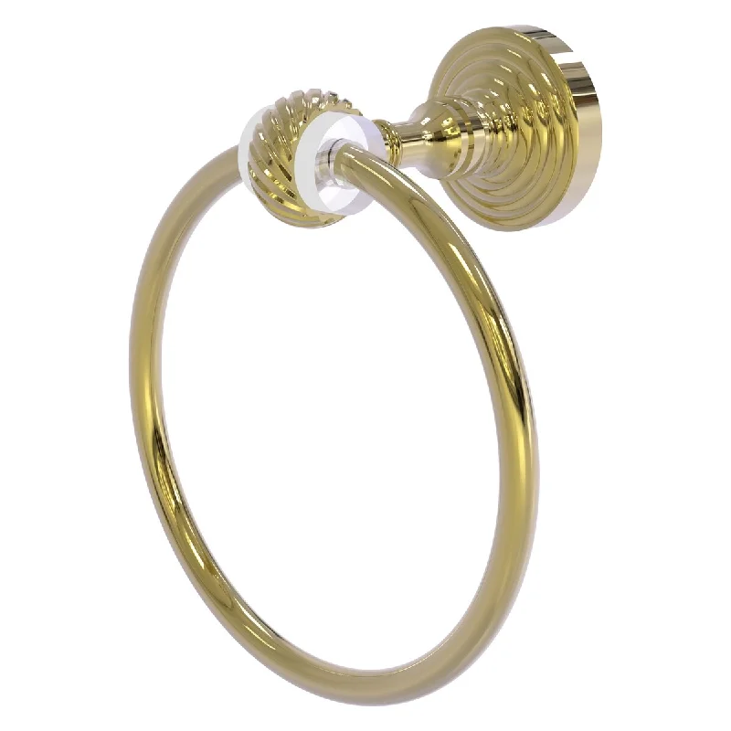 Allied Brass Pacific Grove Collection Towel Ring with Twisted Accents