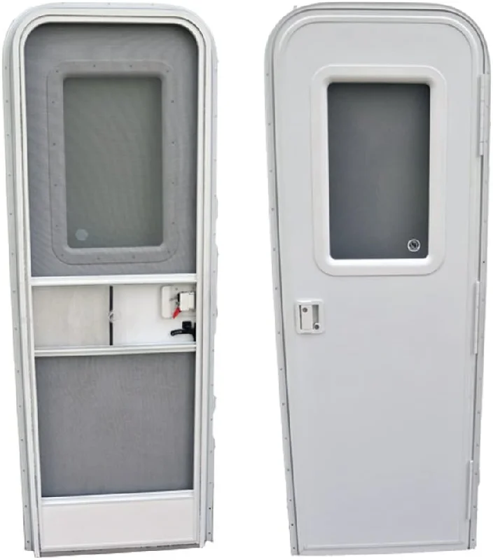 AP Products 015-217708 RV Radius Entrance Door - 24" x 68", Polar White - $425