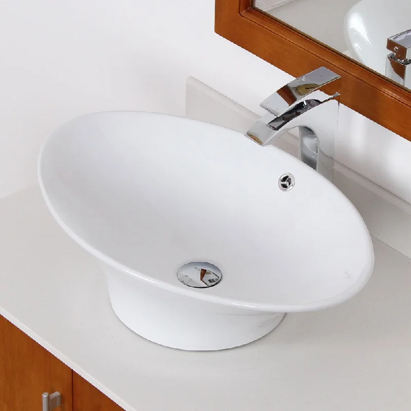 Elite Grade A Ceramic Oval Design Bathroom Sink