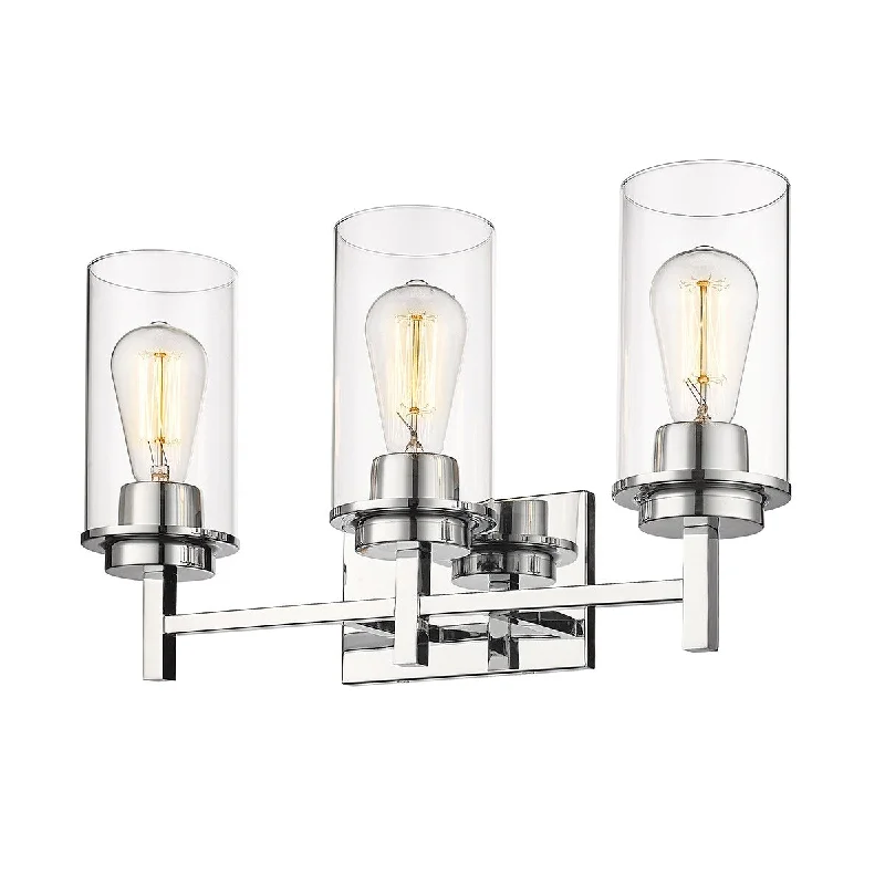 Millennium Lighting Janna Vanity Light with Clear Glass Shades