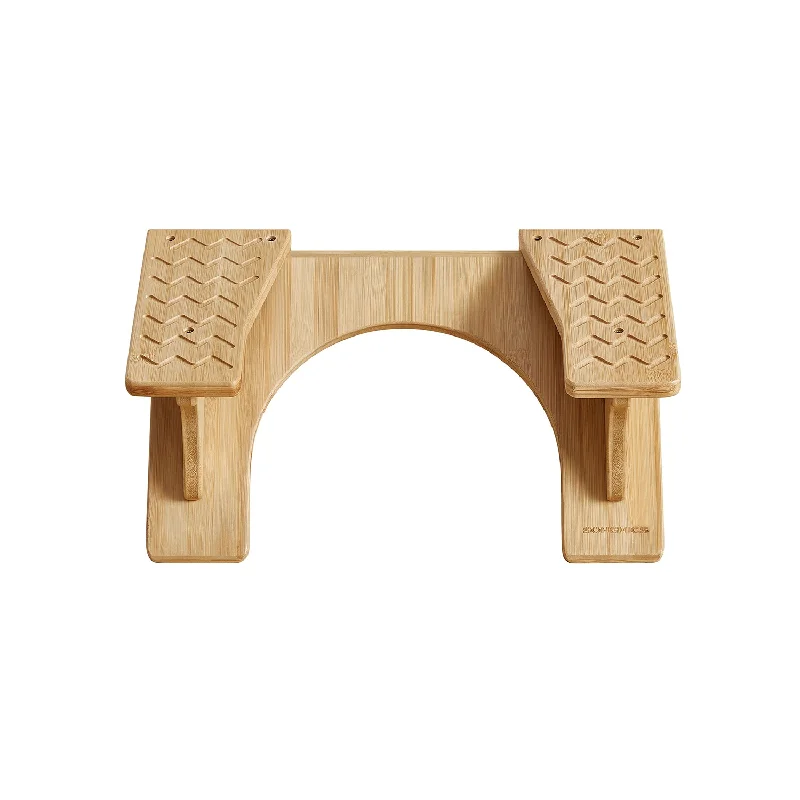 Adjustable Poop Stool with Non-Slip Grooves