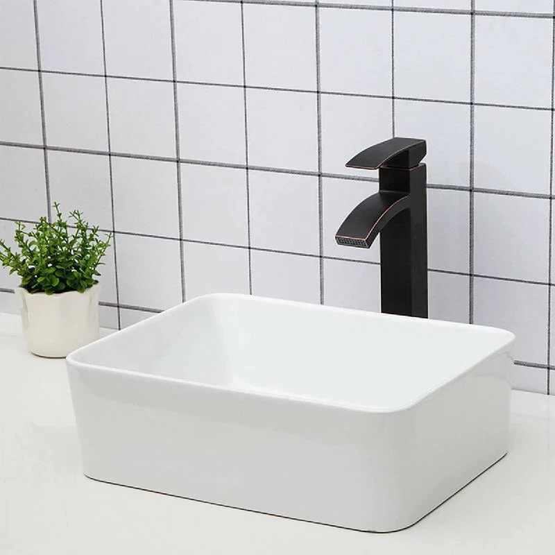 TiramisuBest Ceramic basin Single Bowl Hand Wash Bathroom Basin Sink