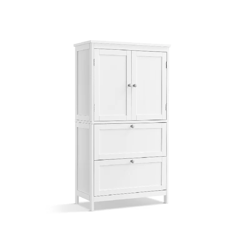 Freestanding Cabinet with 2 Drawers and 2 Doors